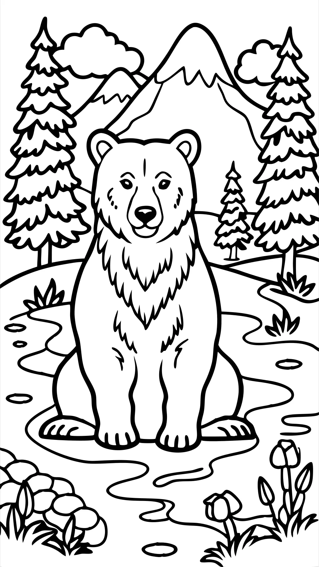 ours brun que voyez-vous coloriage